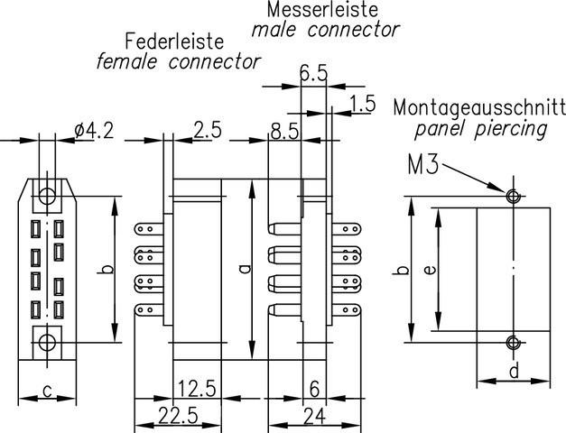 Immagine prodotto Telegärtner Connettore a spina secondo DIN 41 622 Disposizione dei contatti asimmetrica, connettore maschio A