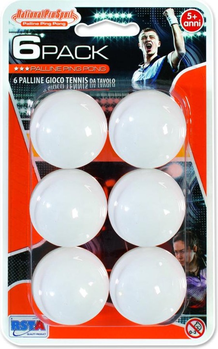 Actual product image Rs Toys Blister 6 Ping Pong Balls (6 pcs.)