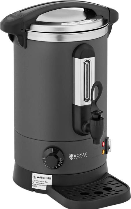 Actual product image Royal Catering Kettle - 6.1 L - 1500 W - Drip tray - Grey
