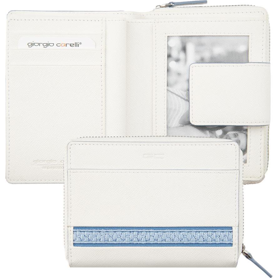Thumbnail - Giorgio Carelli, Damen, Portemonnaie, Damen Reissverschluss-Börse, Valentin, Weiss