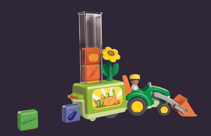 Actual product image Playmobil JUNIOR: Tractor with fun planting machine (71773, Playmobil Junior)