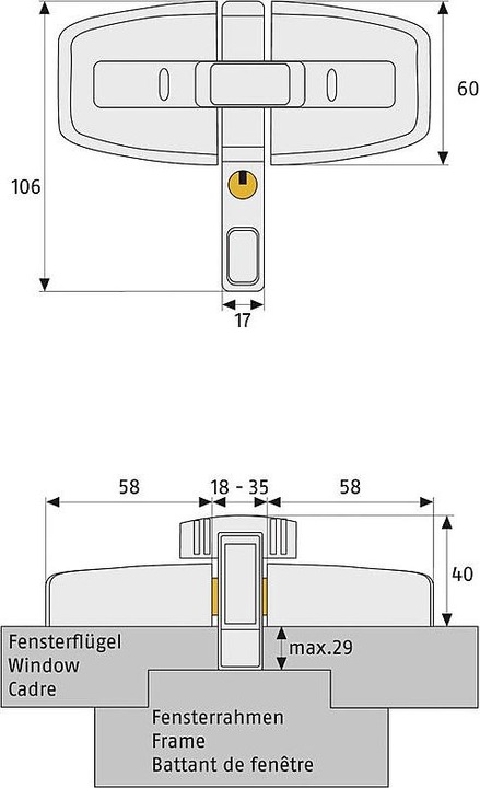 Actual product image Abus DFS95 B AL0125