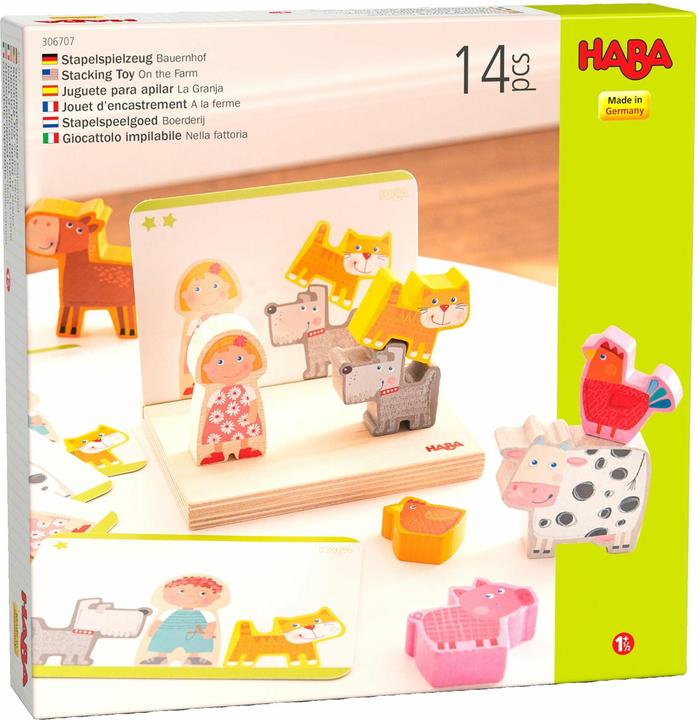 Actual product image Haba Stacking toy farm (German)