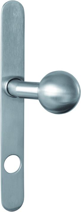 Actual product image Nickal Door knob half sets cranked (Door knob)