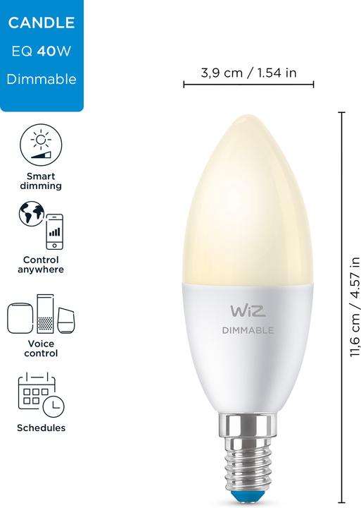 Produktbild WiZ Warm White (E14, 470 lm, 1 x)