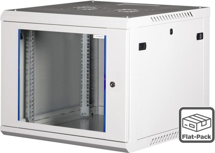 Image du produit Wirewin 19/ Wandschrank, einteilig, Pro 3nd Generation, Flat-Pack, 600x600mm, hellgrau (12 HE, Rack 19 pouces)