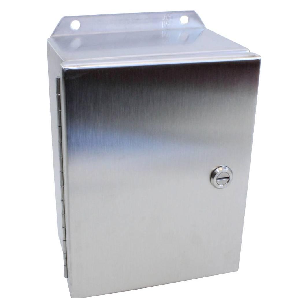 Hammond Wand-Gehäuse 203 x 152 89 Edelstahl 1 St. (Gehäuse), Elektronikzubehör + Gehäuse, Silber