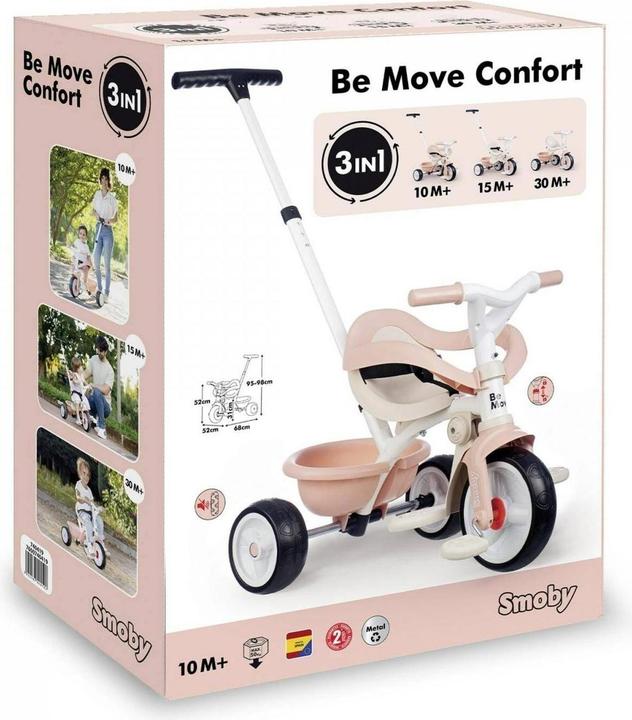 Produktbild Smoby Be Move Comfort Tricycle Pink