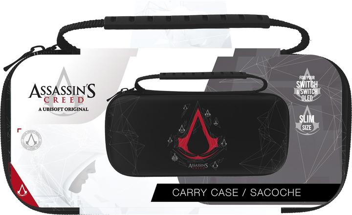 Productafbeelding Freaks and Geeks Assassin's Creed - Sacoche de transport Slim - Noire - Modèle Emblèmes pour Nintendo Switch et Switc (Switch)