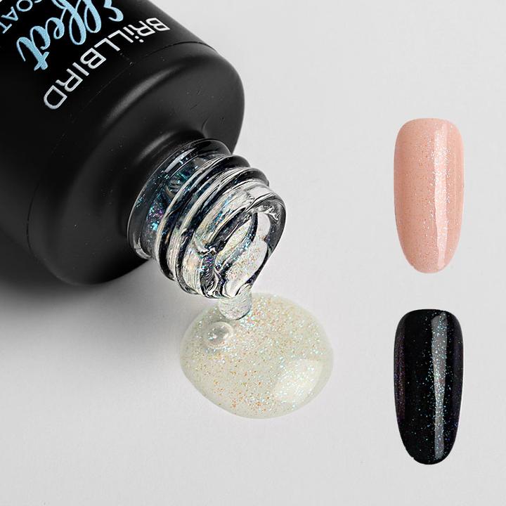 BrillBird Effect Top Coat – Aquamarine 4ml (Aquamarine)