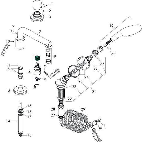 Produktbild hansgrohe Talis S Chrom