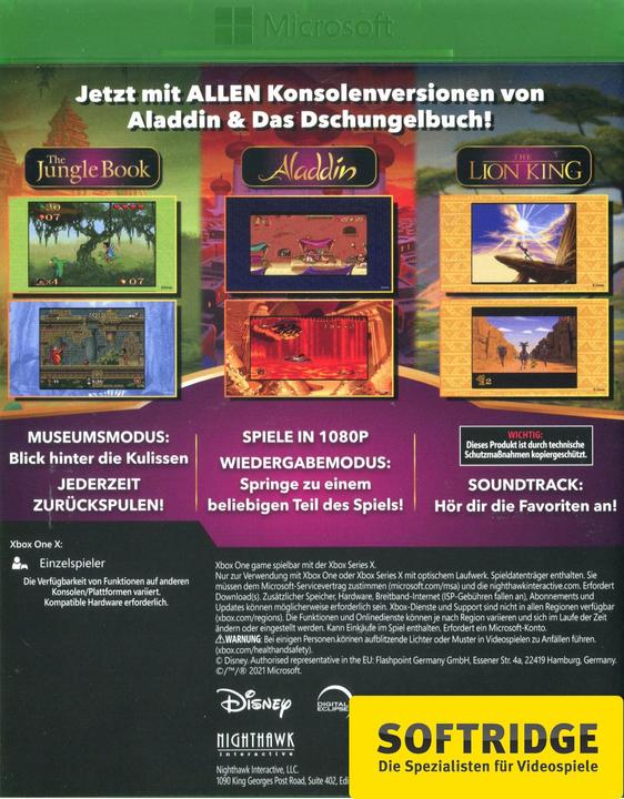 Immagine prodotto Liquidbit Collezione di giochi classici Disney: Libro della giungla, Aladdin, Re Leone (Xbox One X, Xbox Series X, DE)