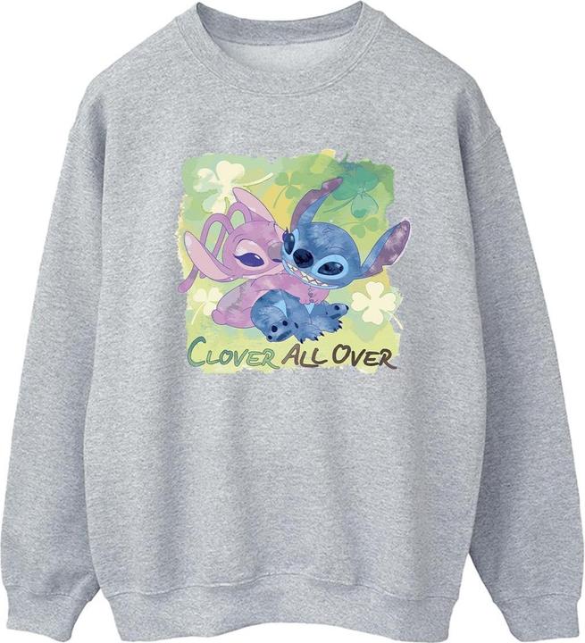Produktbild Disney Lilo And Stitch St Patrick's Day Clover Sweatshirt (XL)
