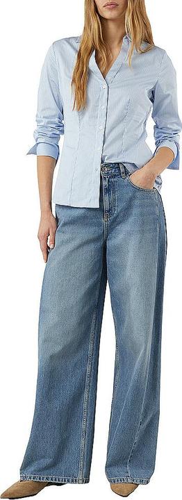 Immagine prodotto Comma Bluse Feminine Baumwollbluse mit Kragen und V-Ausschnitt (46)