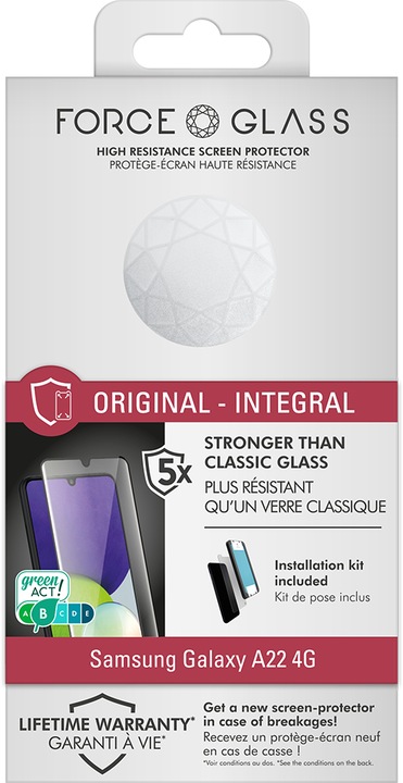 Actual product image Bigben Connected Glass screen protector (1 Piece, Samsung Galaxy M22)