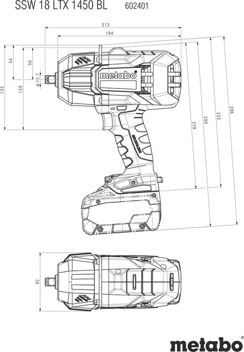 Produktbild Metabo SSW 18 LTX 1450 BL