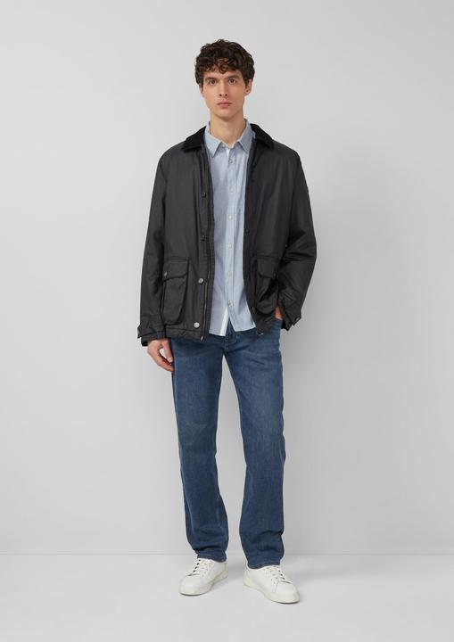 Immagine prodotto s.Oliver Hemd Regular Fit: Gemustertes Langarmhemd mit Kentkragen (S)