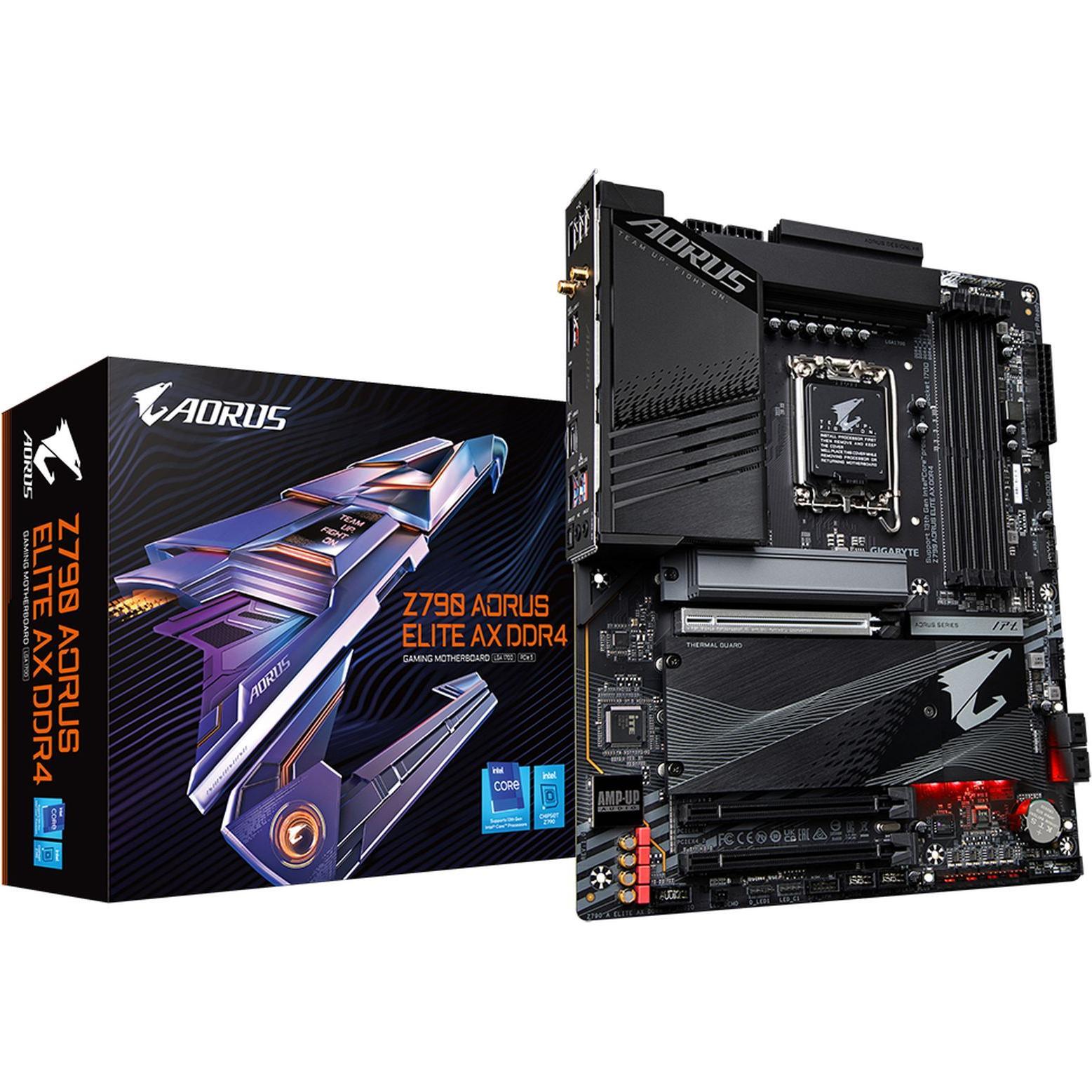 Gigabyte Z790 AORUS ELITE AX DDR4 (LGA 1700, Intel Z790, ATX), Mainboard