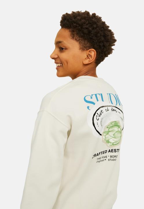 Actual product image Jack & Jones Printed Sweatshirt For Boys Sweatshirt (164)