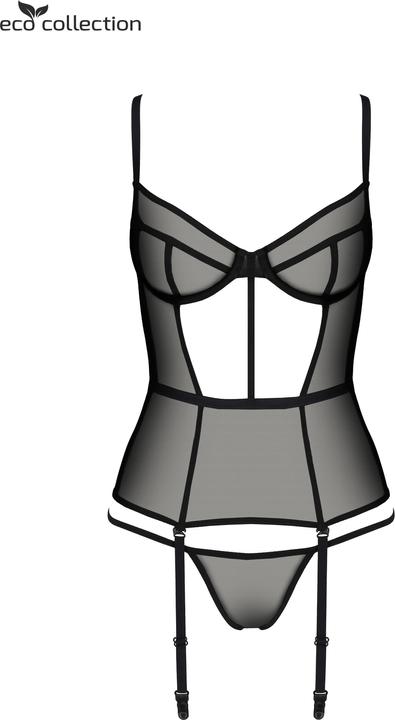 Image du produit ECO Collection Ensemble Corset + string Varella noir (L, XL)