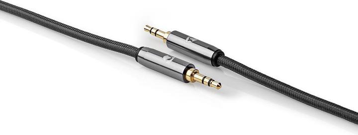 Produktbild Nedis Stereo-Audiokabel 3.5 mm Stecker 3.5 mm Stecker Vergoldet 5.00 m rund Grau / Gun Metal Grau Ve (5 m)