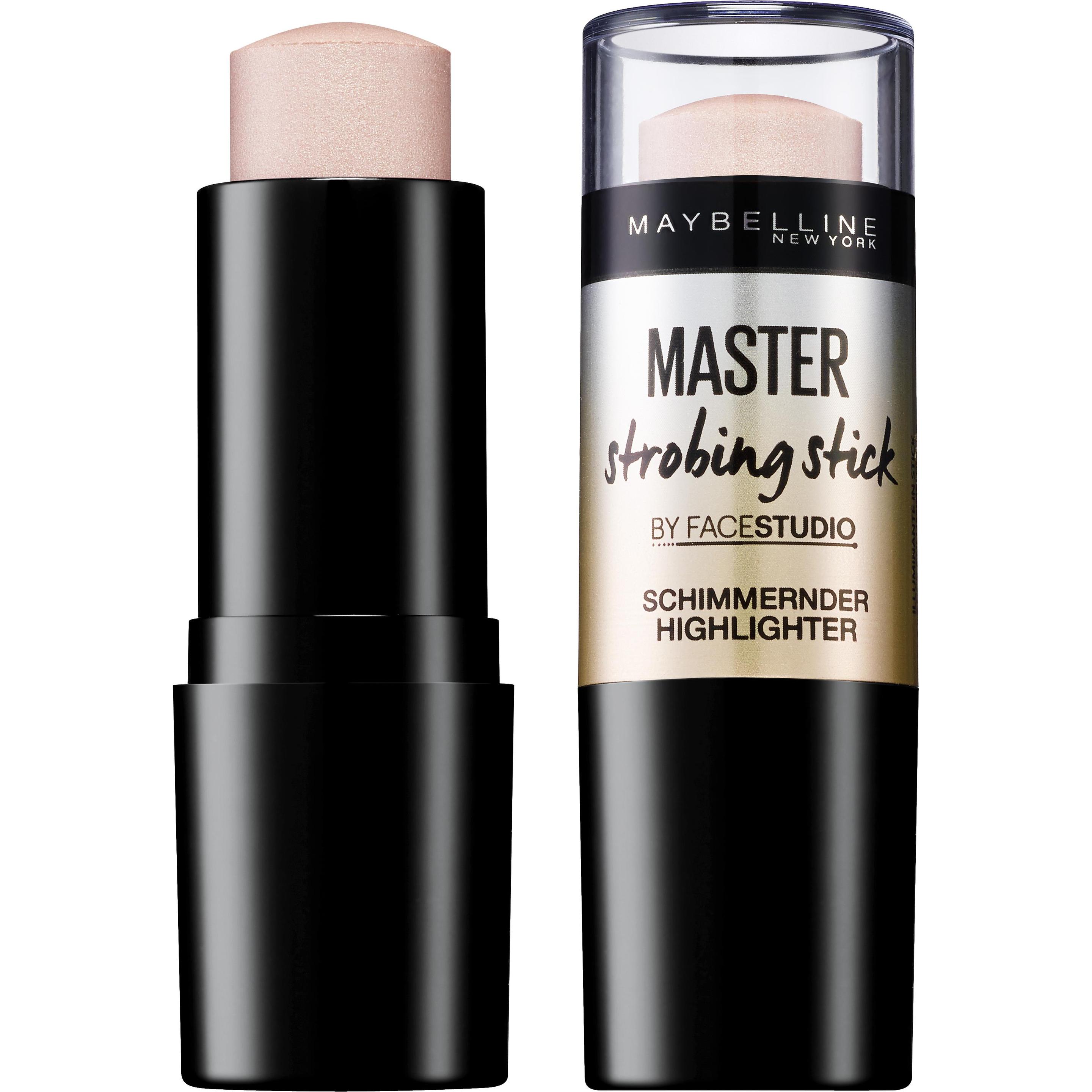 Thumbnail - Maybelline New York, Highlighter + Bronzer, Facestudio Strobing Stick (100 Light Iridescent, Highlighter, 9 g)