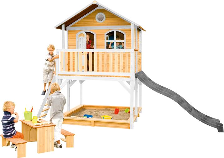 Actual product image Axi Marc Playhouse Brown / White - Gray Slide