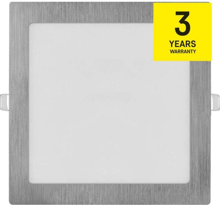 Produktbild Emos LED-Einbauleuchte NEXXO, quadratisch, silber, 18W, mit Change CCT (1600 lm)