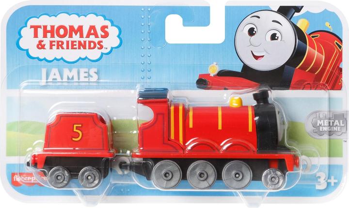 Produktbild Mattel Fisher-Price Thomas & Friends die-cast push-along James toy train engine for preschool kids ages 3+