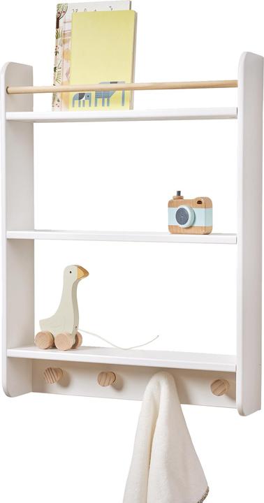 Vertbaudet Kinderzimmer Bücherregal mit Garderobe KONFETTI