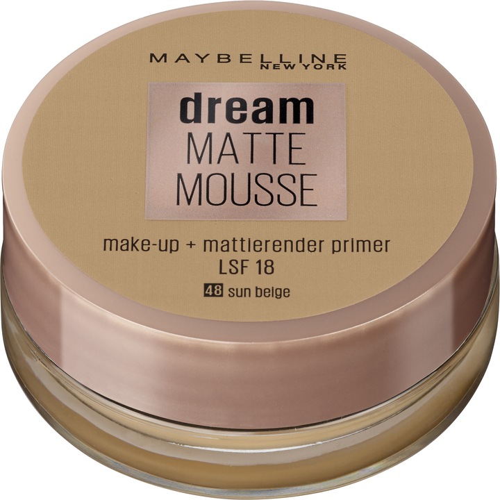 Actual product image Maybelline New York Dream Mat Mousse (48 Sun Beige)