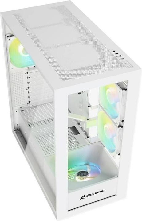 Produktbild Sharkoon Rebel C60 RGB ATX White (ATX, Mini-ITX, mATX)