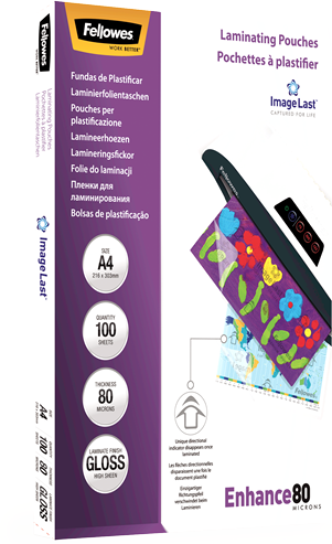 Image du produit Fellowes Améliorer 80 (A4, 100 pièce(s), 80 µm)