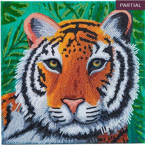 Produktbild Craft Buddy Leinwandbild Tiger 30x30 cm