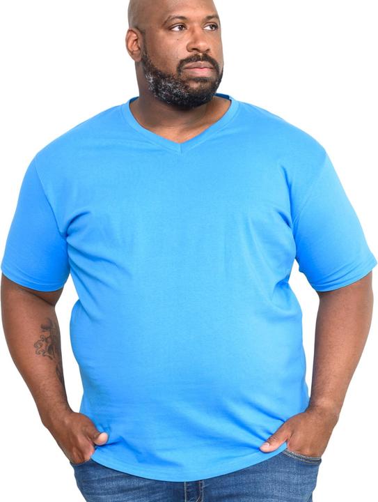Produktbild DUKE TShirt Signature 2 mit VAusschnitt King Size Baumwolle (7XL)