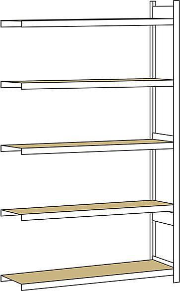 Produktbild Schulte Lagertechnik Anbauregal WS 2000 mit Spanplatten