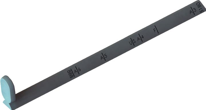 Actual product image Leitz stop rail
