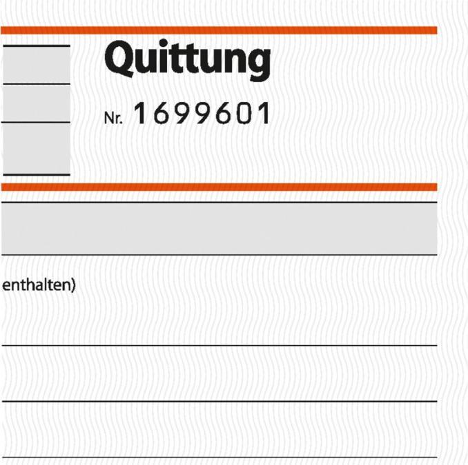 Produktbild Sigel Quittungsblock DIN A6 quer selbstdurchschreibend 1 Durchschlag 50 Bl. (50 x)