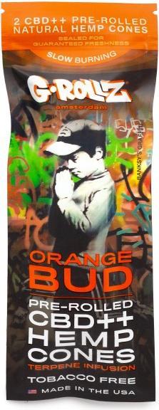 G-Rollz BANKSY CBD Blunts, Orange Bud, 2 Stk.