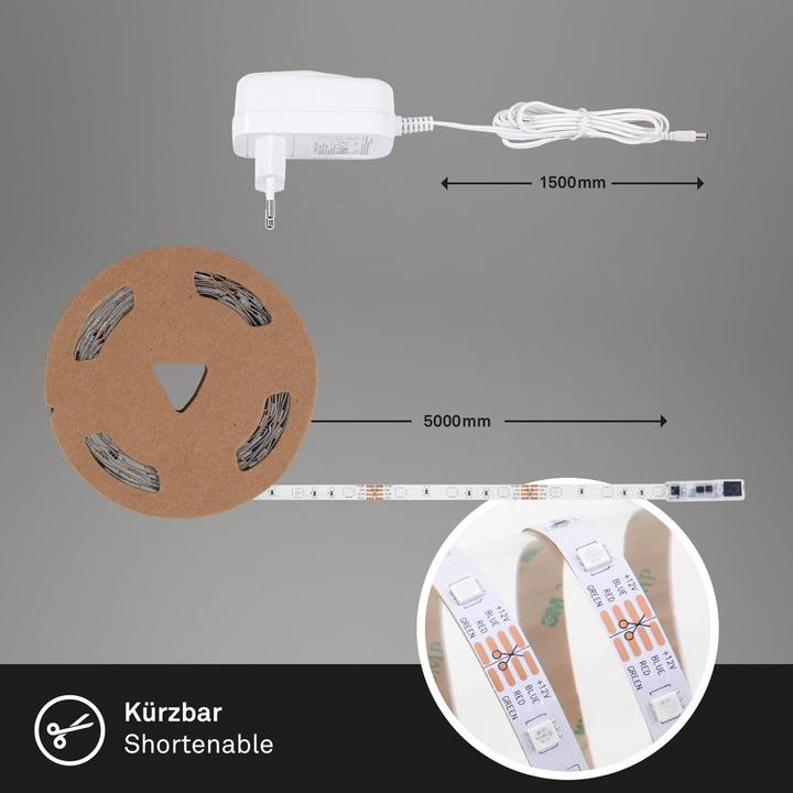 Produktbild Briloner Flow (Weiss, 500 cm, Indoor)