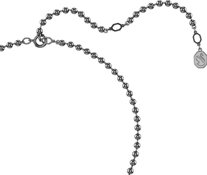 Produktbild Swarovski Dextera Octagon Halskette Achteckform Rundschliff Schwarz Rutheniert (Swarovski Metall, 50 cm)