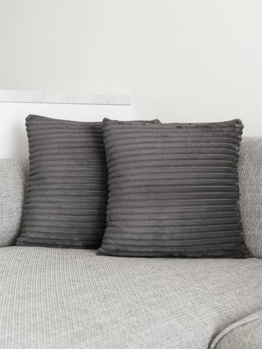 Image du produit Aspero 2 Kissenbezüge aus Streifen-Flanell 60x60 cm Salta (60 x 60 cm)