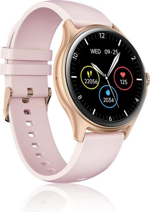 Actual product image Niceboy Uhr Pixel 2 rosa / Smartwatch / 1,38" IPS / IP67 / BT 5.3 (46 mm)