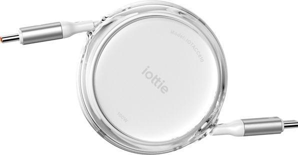 Produktbild iOttie Ausziehbar USB-C Zu USB-C Kabel 100W Weiss 2-Pack (1 m, 100 W)