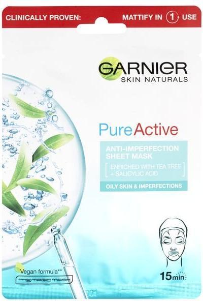 Produktbild Garnier Skin Naturals Pure Active - Moisturizing textile mask against imperfections enriched with