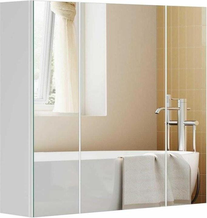 Vasagle Spiegelschrank Weiss, 60 x 15 x 55 cm (60 x 15 x 55 cm)