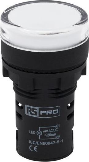 Image du produit RS PRO Témoin lumineux LED blanc 24V