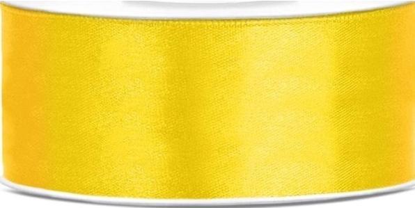 Produktbild Partydeco Satin Ribbon, yellow, 25mm/25m (1 pc. / 25 lm) (1x)