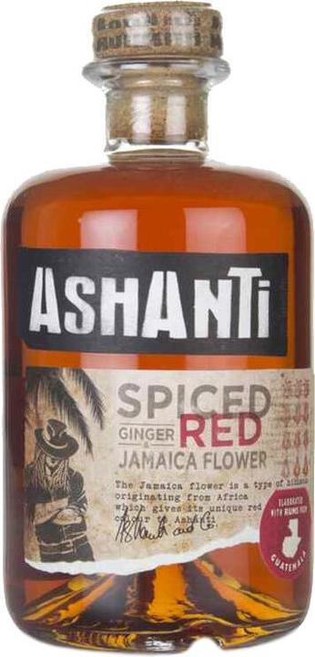 Actual product image Ashanti Rum Spiced Red Ginger Jamaica Flower (6 x 70 cl)