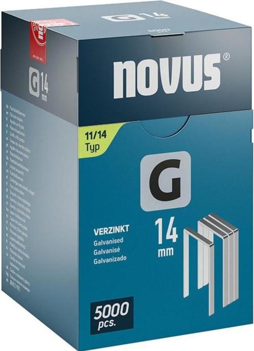 Produktbild Novus Flachdrahtklammern G 11 14mm 5000 Stk.